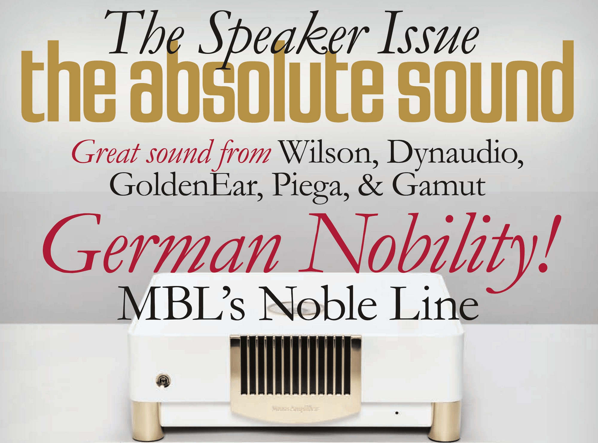 Absolute Sound om MBL Noble Line & 101E