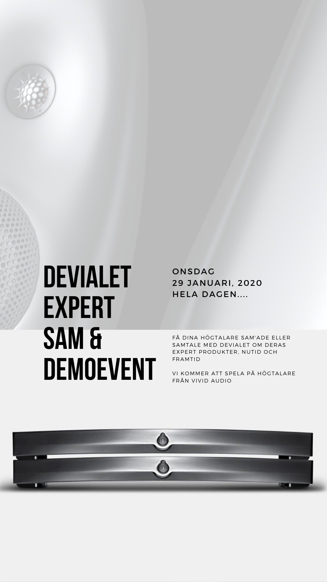 Devialet SAM & Demo event