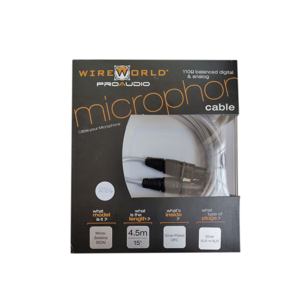 Wireworld Micro Solstice Microphone XLR-XLR 4,5m (NEW)