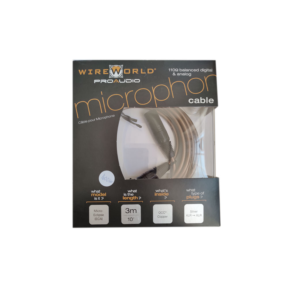 Wireworld Micro Eclipse Microphone cable 3m XLR-XLR (DEMO)